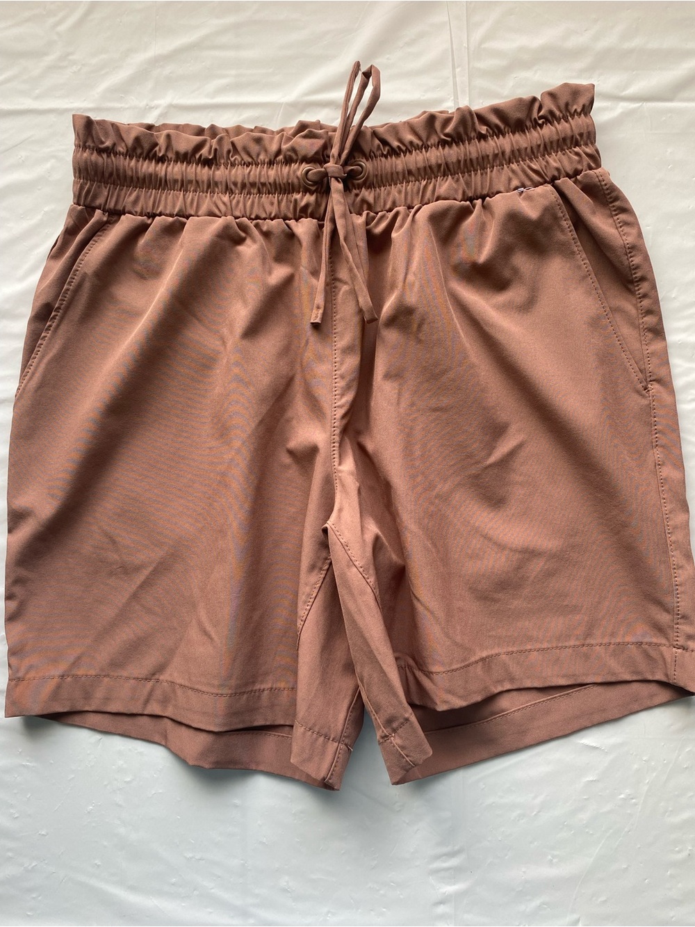 Mondetta Performance Mauve Paperbag Waist Athletic Shorts Size XS Pockets